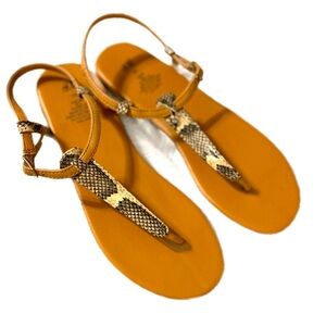 Women’s size 7 H & M faux snake skin sandals